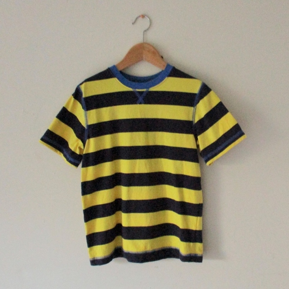 Hanna Andersson Striped Short Sleeve Shirt 130/8US